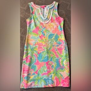 Lilly Pulitzer Multicolor Dress with Beaded Detail